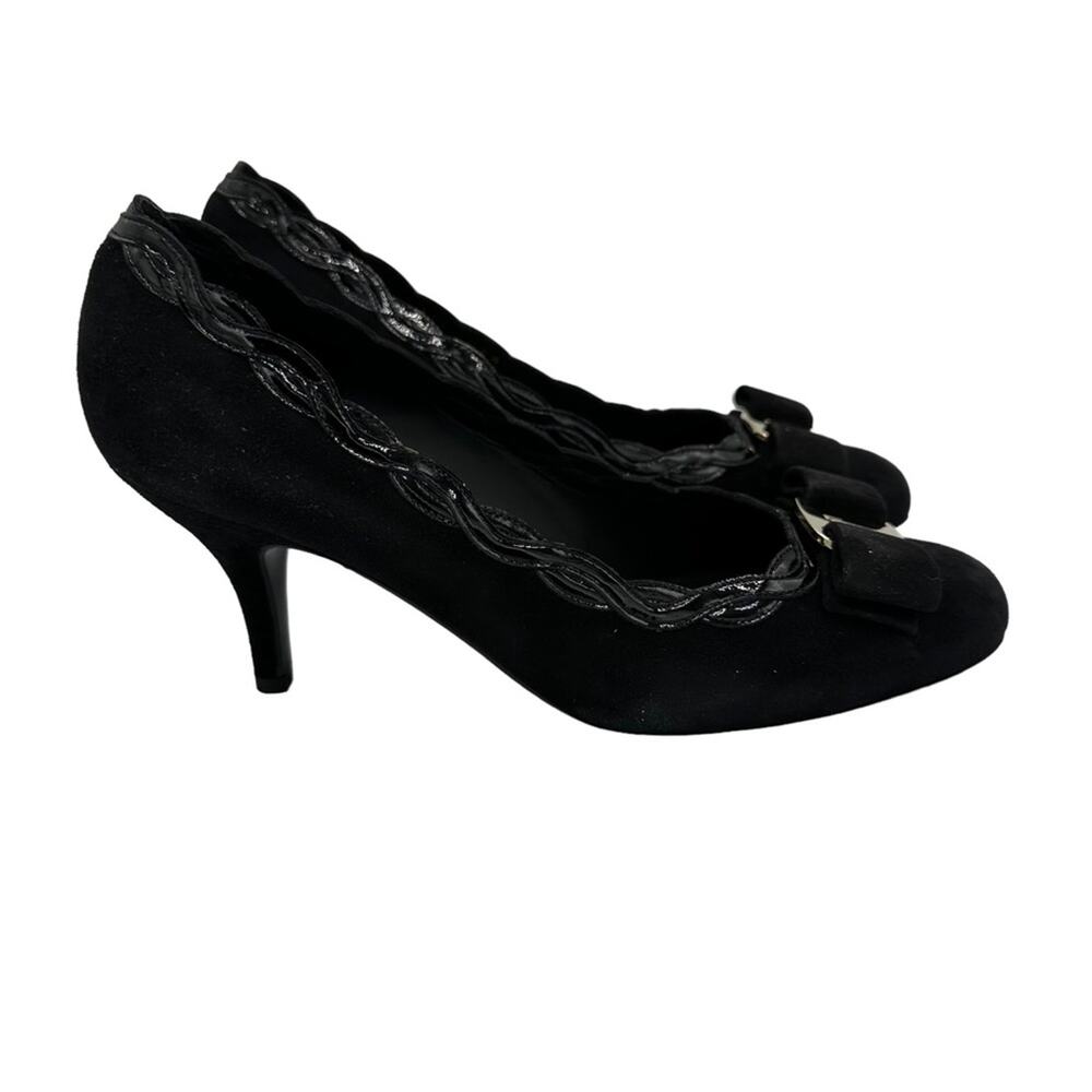Salvatore Ferragamo Carla Suede Kitten Heel - Picture 9 of 13